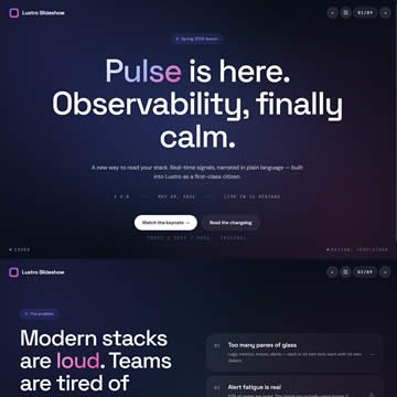 Lustro Slideshow template